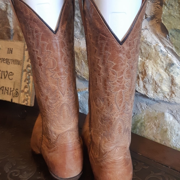 DAN POST Santa Rosa LADIES all leather COWBOY BOOTS 8M - Picture 2 of 9